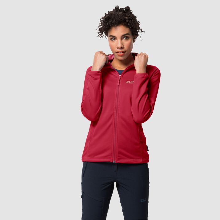 Jack Wolfskin Womens Star Sports Jacket Deep Red 978204CDY